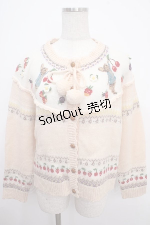 画像1: PINK HOUSE / PETER RABBIT CARDIGAN F アイボリー Y-25-03-21-109-LO-TO-SZ-ZY (1)