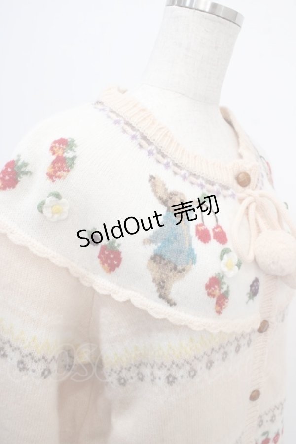 画像4: PINK HOUSE / PETER RABBIT CARDIGAN F アイボリー Y-25-03-21-109-LO-TO-SZ-ZY (4)