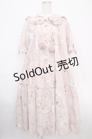 画像: PINK HOUSE / クッキーラビッツプリントフード付きミディワンピース F ピンク Y-25-03-21-114-LO-OP-SZ-ZY