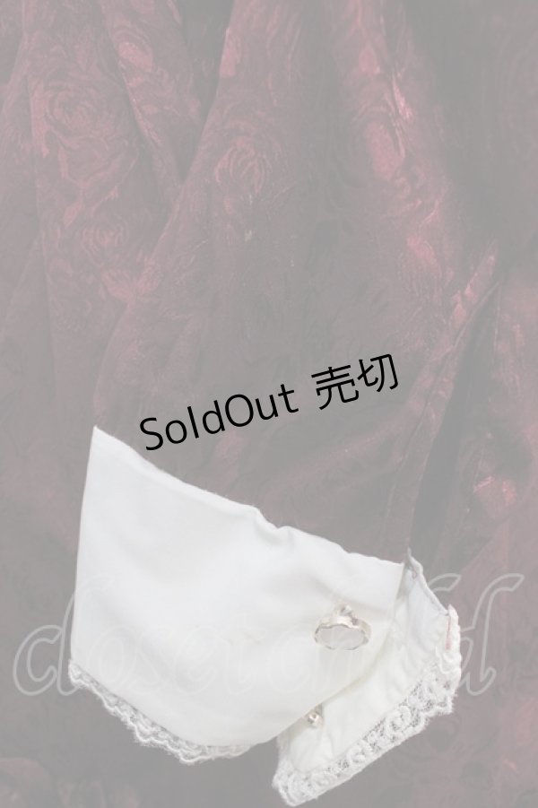 画像5: Pina sweetcollection / ローズジャガードワンピース  ワイン Y-25-03-21-117-LO-OP-SZ-ZY (5)