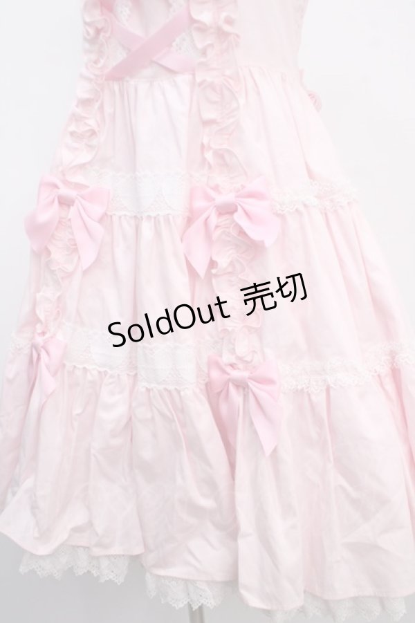 画像4: Angelic Pretty / 肩リボンジャンパースカート  ピンク Y-25-03-21-125-AP-OP-SZ-ZY (4)
