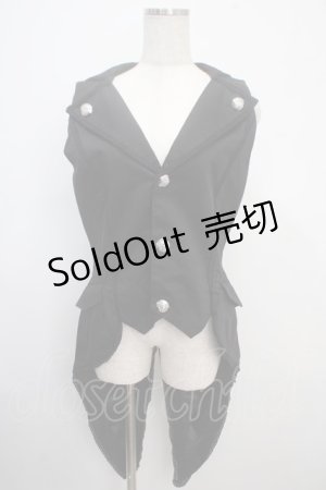 画像: ALICE and the PIRATES / 燕尾ベスト MEN 黒 Y-25-03-21-126-PA-JA-SZ-ZY