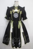 画像1: axes femme kawaii / 牡丹刺繍チャイナワンピース M 黒 Y-25-03-21-130-AX-OP-SZ-OS (1)