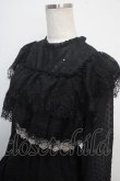 画像3: axes femme NOSTALGIE / ドットドビー×レースワンピ M 黒 Y-25-03-21-132-AX-OP-SZ-ZY (3)