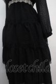 画像4: axes femme NOSTALGIE / ドットドビー×レースワンピ M 黒 Y-25-03-21-132-AX-OP-SZ-ZY (4)