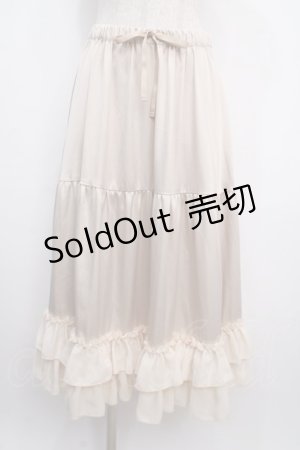 画像: axes femme kawaii / ミディフリルペチスカート M 生成り Y-25-03-21-146-AX-SK-SZ-ZY