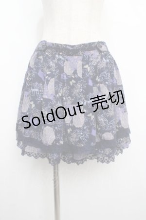 画像: axes femme / お家柄キュロット M 紺 Y-25-03-21-155-AX-PA-SZ-ZI