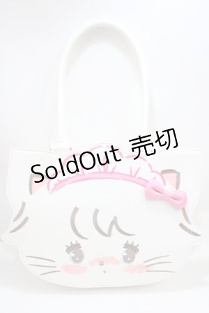画像: axes femme kawaii / ムースのおかおトートバッグ  白 Y-25-03-21-034-AX-BG-SZ-ZY