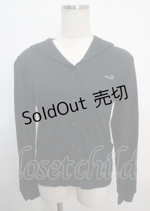 画像: MILK / セーラーカットカーデ  ブラック Y-25-03-22-048-ML-TO-SZ-ZY