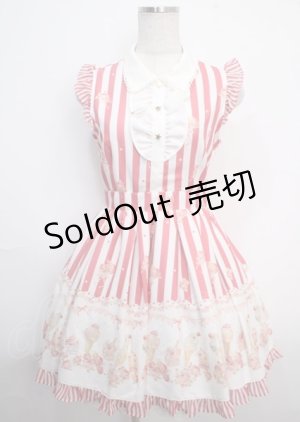 画像: LIZ LISA / アイスクリーム柄ワンピース 0 ダークピンク Y-25-03-22-056-LO-OP-SZ-ZY
