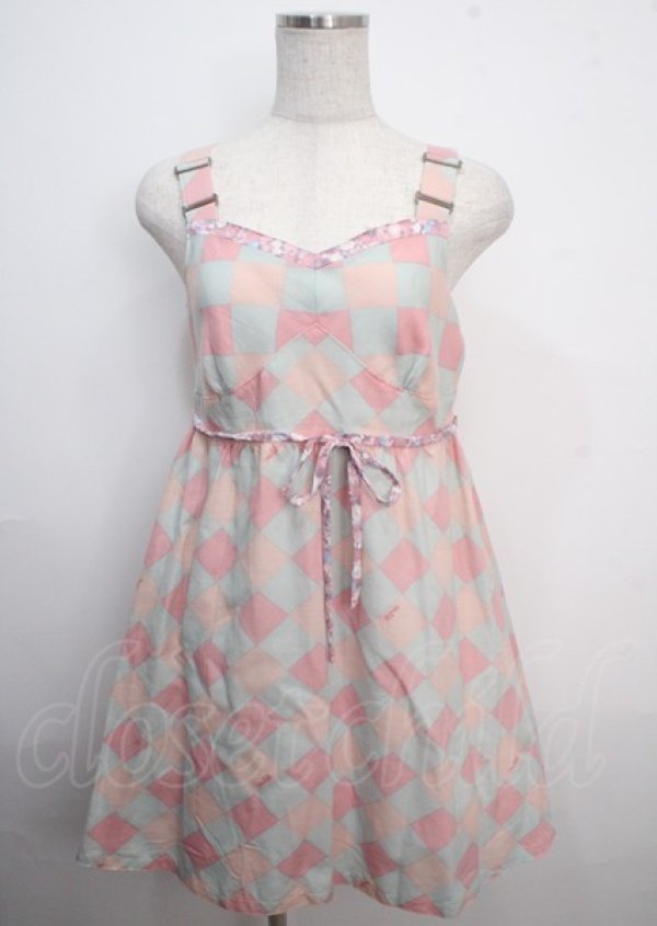 画像1: MILK / Fifi DRESS  ピンク×サックス Y-25-03-22-059-ML-OP-SZ-ZY (1)