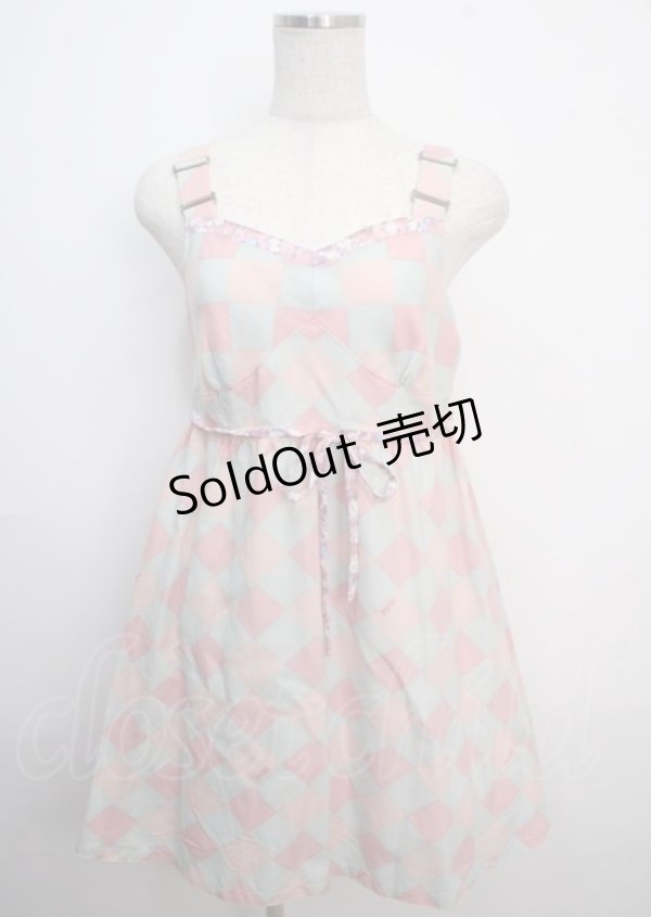 画像1: MILK / Fifi DRESS  ピンク×サックス Y-25-03-22-059-ML-OP-SZ-ZT391 (1)