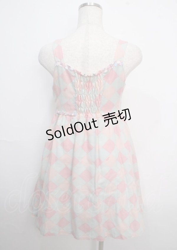 画像2: MILK / Fifi DRESS  ピンク×サックス Y-25-03-22-059-ML-OP-SZ-ZT391 (2)