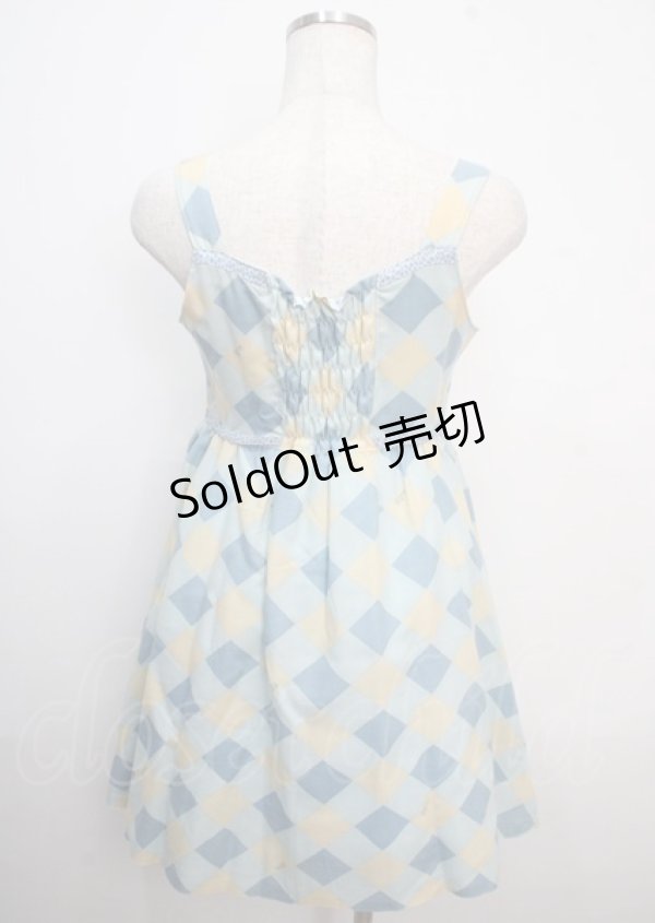 画像2: MILK / Fifi DRESS  サックス×アイボリー Y-25-03-22-060-ML-OP-SZ-ZY (2)
