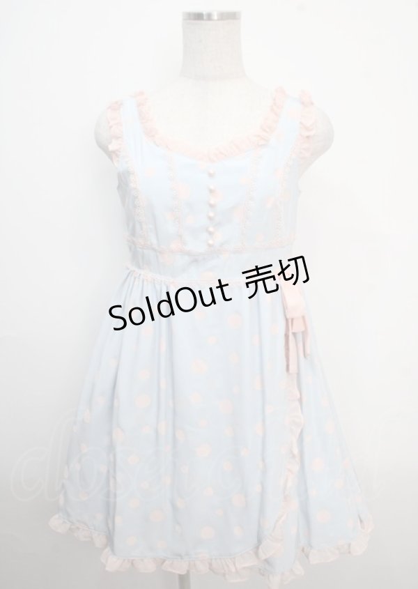 画像1: MILK / パウダーDRESS  サックス Y-25-03-22-061-ML-OP-SZ-ZY (1)