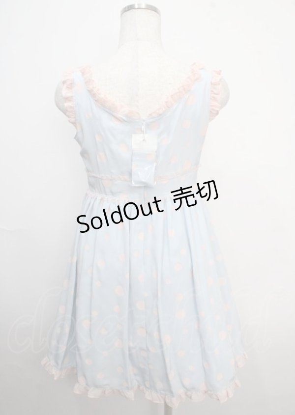 画像2: MILK / パウダーDRESS  サックス Y-25-03-22-061-ML-OP-SZ-ZY (2)