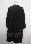 画像2: axes femme / 袖刺繍チャイナ釦シャツワンピース M 黒 Y-25-03-22-071-AX-OP-SZ-ZS (2)