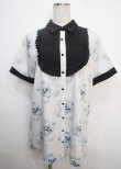 画像1: DearMyLove / クマ柄シャツワンピース  白 Y-25-03-22-073-EL-TO-SZ-ZY (1)