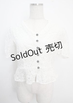 画像: an another angelus / 総レースペプラムブラウス F オフホワイト Y-25-03-22-008-CA-BL-SZ-ZY