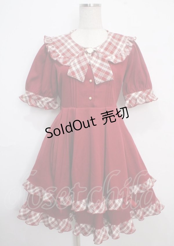 画像1: Amavel / Country Waitress ワンピース F 赤 Y-25-03-22-077-CA-OP-SZ-ZY (1)