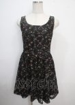 画像1: MILK / Ribbon lap dress  ブラックフラワーレース Y-25-03-22-084-ML-OP-SZ-ZY (1)
