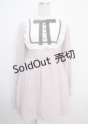 画像: 【SALE】Ank Rouge / ヨーク襟フリルワンピース  ピンク Y-25-03-22-092-CA-OP-SZ-ZT062