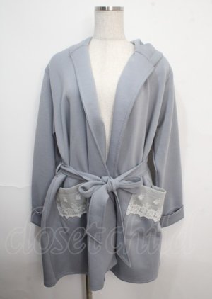 画像: axes femme / レース使いコーディガン M サックス Y-25-03-22-100-AX-TO-SZ-ZT201