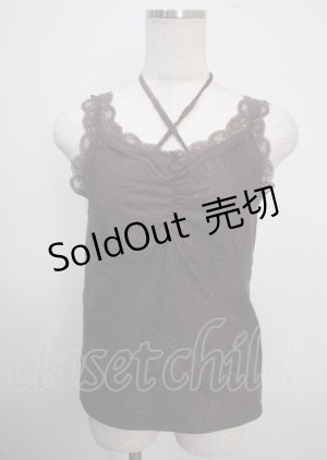 画像: axes femme / 3WAY総レースタンクトップ F Dブラウン Y-25-03-22-012-AX-TO-SZ-ZY