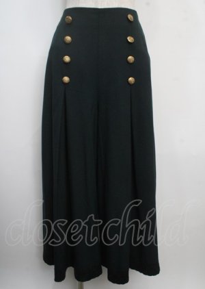 画像: axes femme / 連釦デザインフレアパンツ M Dグリーン Y-25-03-22-111-AX-PA-SZ-ZT140