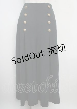 画像: axes femme / 連釦デザインフレアパンツ M Dグリーン Y-25-03-22-111-AX-PA-SZ-ZT140