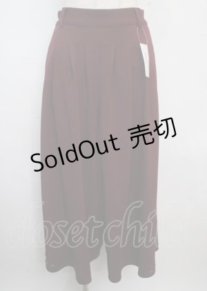 画像: axes femme / リラックスカットソーパンツ M ワイン Y-25-03-22-115-AX-PA-SZ-ZY