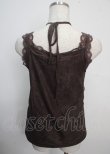 画像2: axes femme / 3WAY総レースタンクトップ F Dブラウン Y-25-03-22-012-AX-TO-SZ-ZY (2)