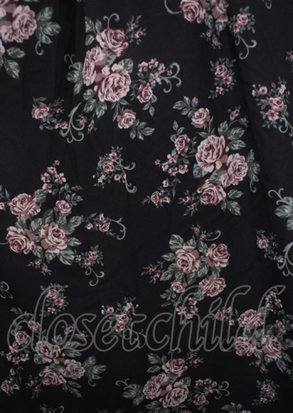 画像3: axes femme Red label / ブーケ柄フィッシュテールスカート S 黒 Y-25-03-22-117-PU-SK-SZ-ZI (3)