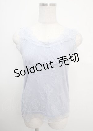 画像: axes femme / クロス総レース2WAYタンク M ブルー Y-25-03-22-014-AX-TO-SZ-ZY