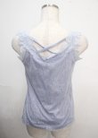 画像2: axes femme / クロス総レース2WAYタンク M ブルー Y-25-03-22-014-AX-TO-SZ-ZY (2)