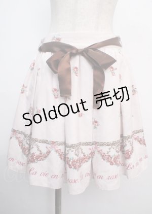 画像: Ank Rouge / ローズブーケプリントスカート M ピンク Y-25-03-22-138-CA-SK-SZ-ZY
