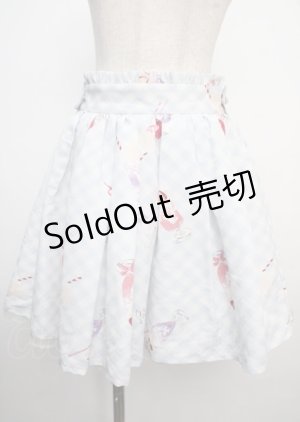 画像: Ank Rouge / クリームソーダ柄スカート M サックス Y-25-03-22-145-CA-SK-SZ-ZY