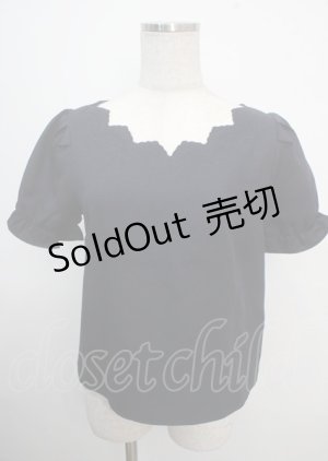 画像: LODISPOTTO / スカラップフリルブラウス M  Y-25-03-22-026-LO-BL-SZ-ZY