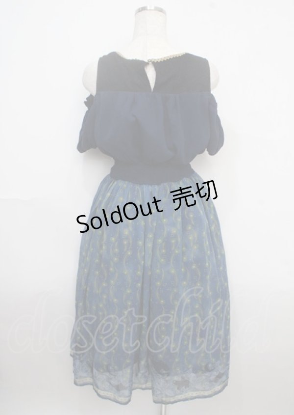 画像2: axes femme POETIQUE / ディズニーアラジン/ワンピース M 紺 Y-25-03-23-052-AX-OP-SZ-ZY (2)