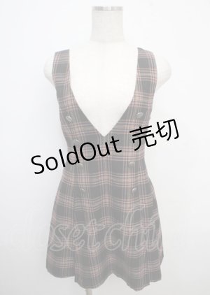 画像: NO.S PROJECT / チェックボックスプリーツワンピース S 黒 Y-25-03-23-054-LO-OP-SZ-ZT313