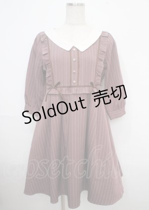 画像: axes femme POETIQUE / 配色リボンブロッキングワンピース M ピンク Y-25-03-23-060-AX-OP-SZ-ZY