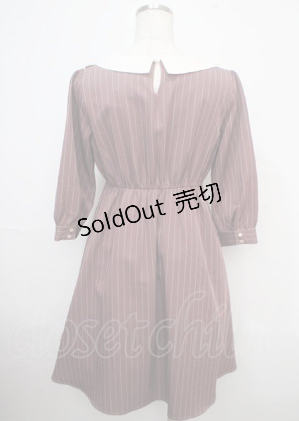 画像2: axes femme POETIQUE / 配色リボンブロッキングワンピース M ピンク Y-25-03-23-060-AX-OP-SZ-ZY (2)