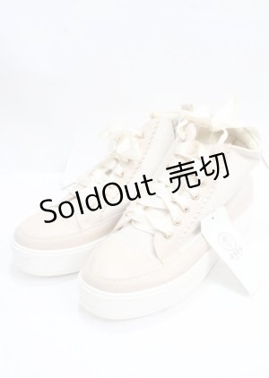 画像: axes femme / ハイカットスニーカー L 生成り Y-25-03-23-005-AX-SH-SZ-ZY