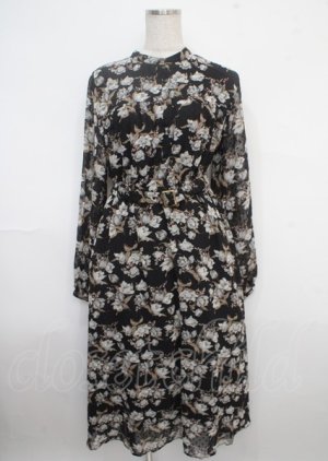 画像: LEBECCA boutique / 出会ってしまうシフォンワンピース F ブラック Y-25-03-23-070-EL-OP-SZ-ZT077
