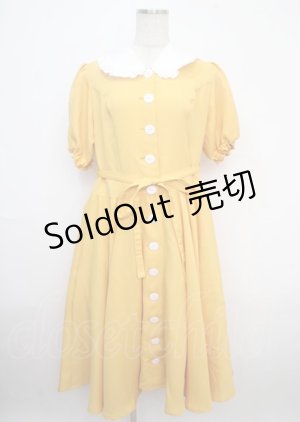 画像: Physical Drop / レトロワンピース  イエロー Y-25-03-23-077-LO-OP-SZ-ZY