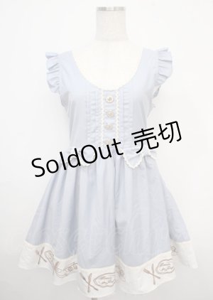 画像: Amavel / カトラリー刺繍ジャンパースカート M サックス Y-25-03-23-081-CA-OP-SZ-ZY