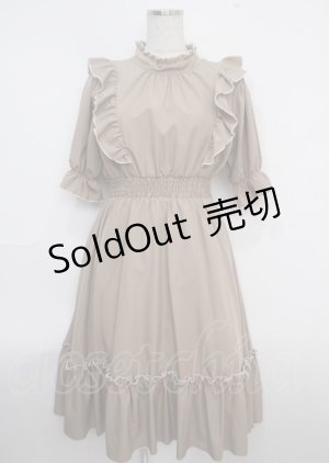 画像: m petit by misako / NINA’Sワンピース S 中茶 Y-25-03-23-091-LO-OP-SZ-ZY