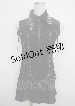 画像: Ozz oneste / 2wayノースリーブワンピース  黒 Y-25-03-23-100-OO-OP-SZ-ZY