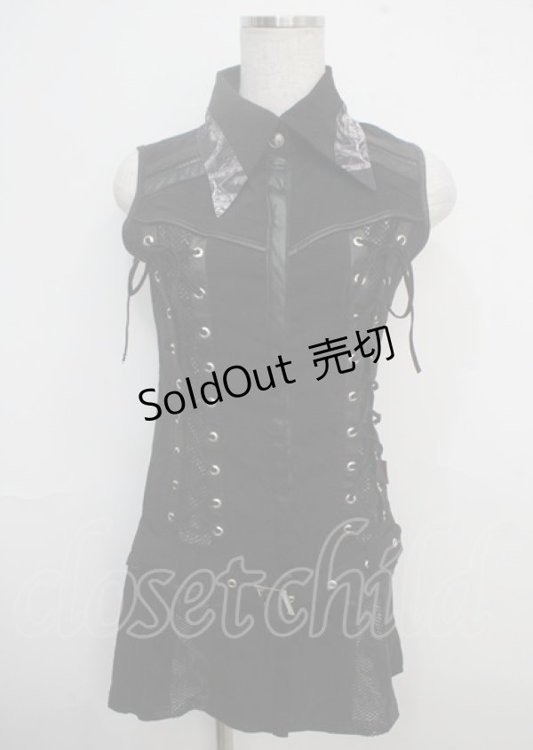 画像1: Ozz oneste / 2wayノースリーブワンピース  黒 Y-25-03-23-100-OO-OP-SZ-ZY (1)