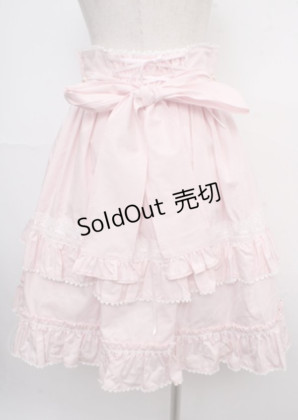 画像2: BABY,THE STARS SHINE BRIGHT / Lydiaレースアップスカート  ピンク Y-25-03-23-101-BA-SK-SZ-ZY (2)